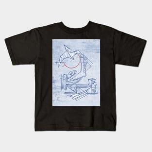 Jesus washing the feet of his disciple Kids T-Shirt